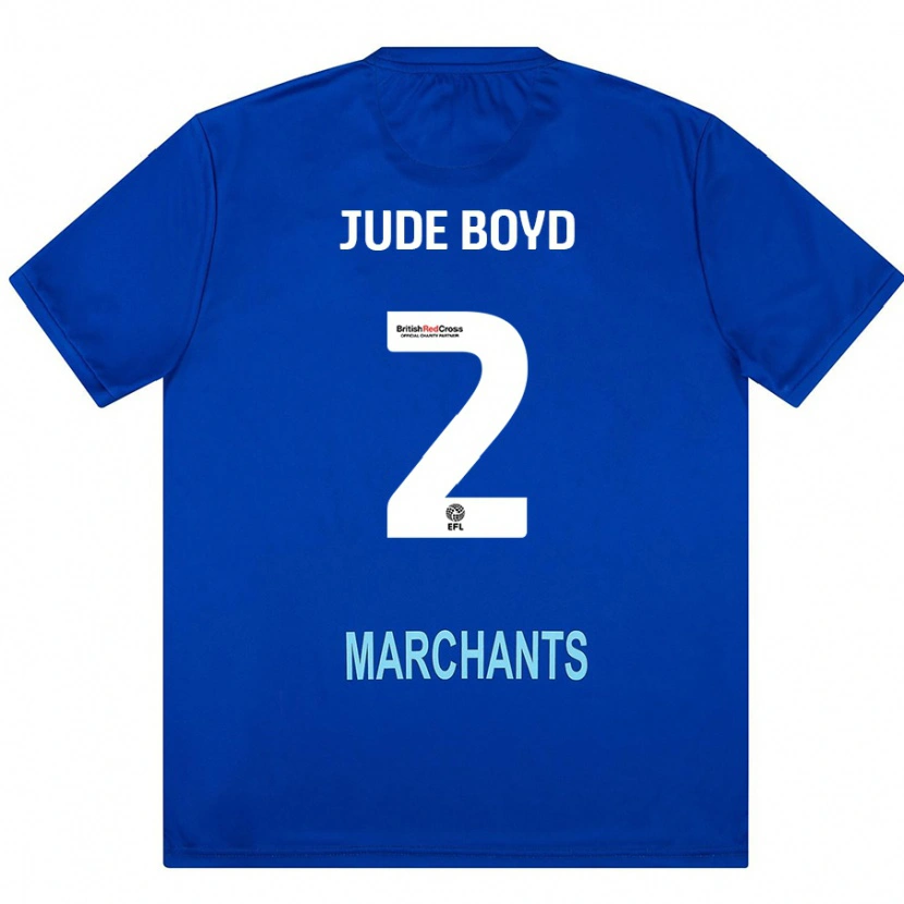 Danxen Niño Camiseta Arkell Jude-Boyd #2 Verde 2ª Equipación 2024/25 La Camisa México