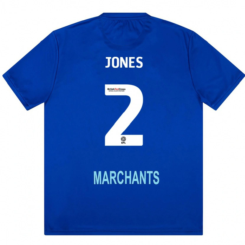 Danxen Niño Camiseta Courtney Jones #2 Verde 2ª Equipación 2024/25 La Camisa México