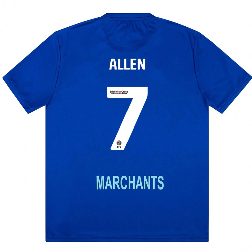 Danxen Niño Camiseta Emily Allen #7 Verde 2ª Equipación 2024/25 La Camisa México