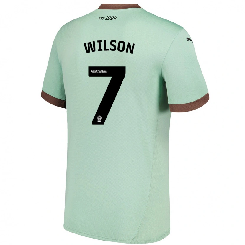 Danxen Niño Camiseta Emelia Wilson #7 Verde Pálido 2ª Equipación 2024/25 La Camisa México