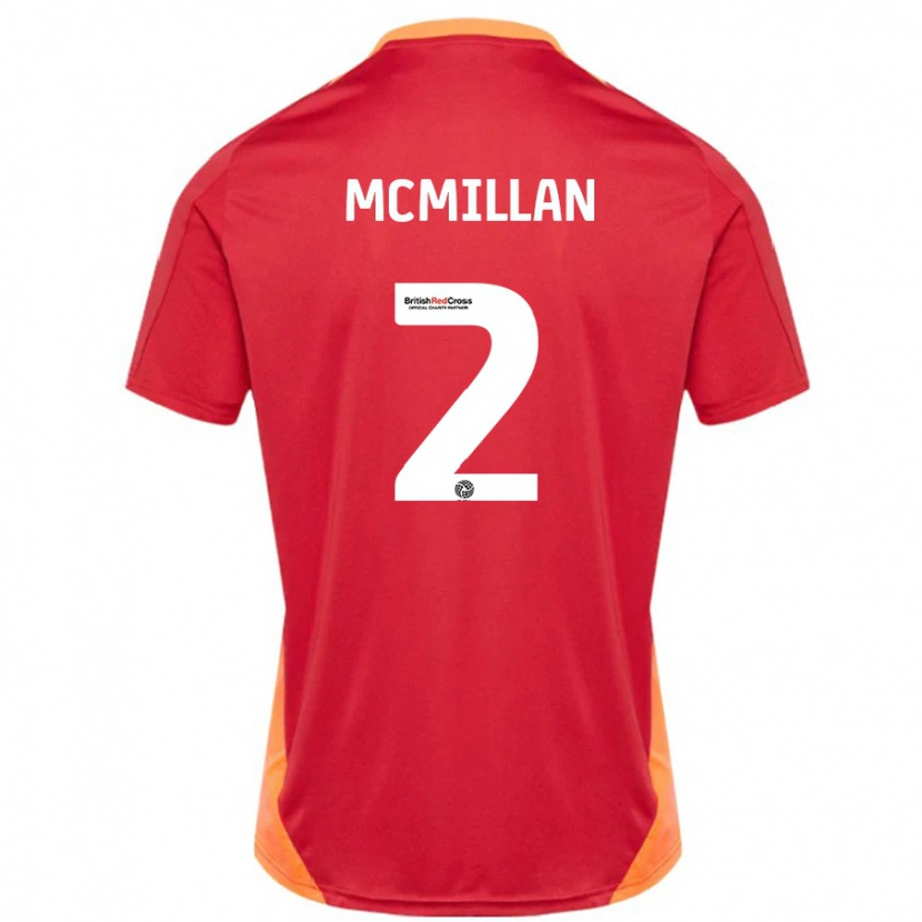 Danxen Niño Camiseta Jack Mcmillan #2 Azul Blanquecino 2ª Equipación 2024/25 La Camisa México
