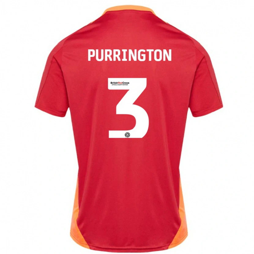 Danxen Niño Camiseta Ben Purrington #3 Azul Blanquecino 2ª Equipación 2024/25 La Camisa México