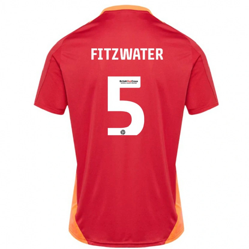 Danxen Niño Camiseta Jack Fitzwater #5 Azul Blanquecino 2ª Equipación 2024/25 La Camisa México