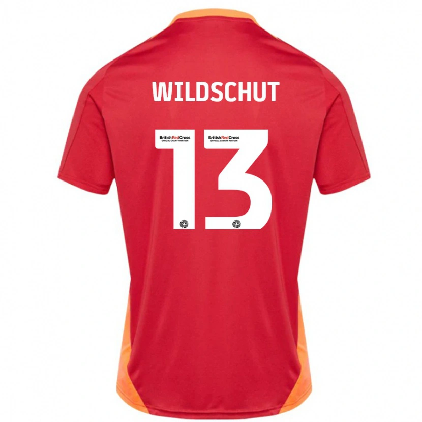 Danxen Niño Camiseta Yanic Wildschut #13 Azul Blanquecino 2ª Equipación 2024/25 La Camisa México