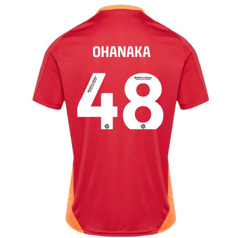 Danxen Niño Camiseta Santino Ohanaka #48 Azul Blanquecino 2ª Equipación 2024/25 La Camisa México