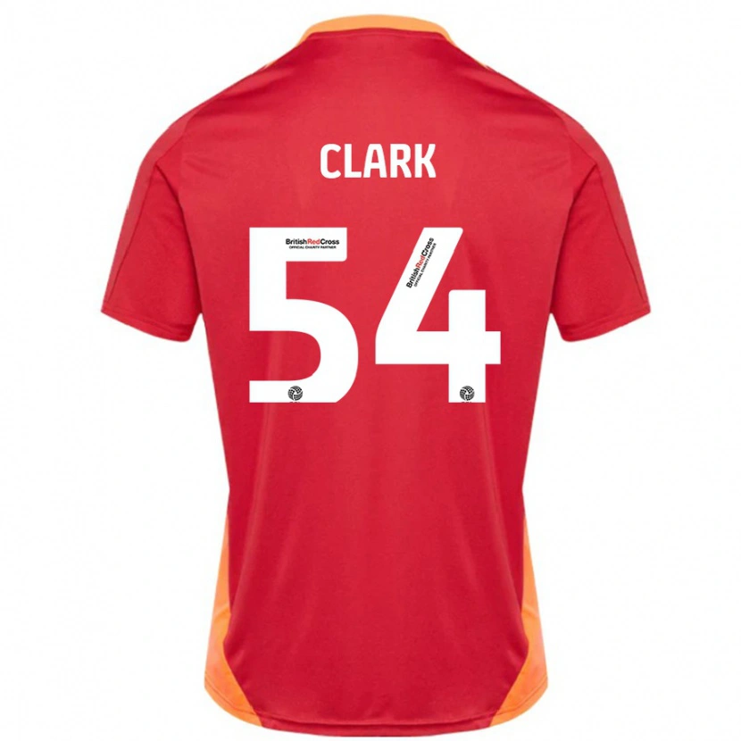 Danxen Niño Camiseta Max Clark #54 Azul Blanquecino 2ª Equipación 2024/25 La Camisa México