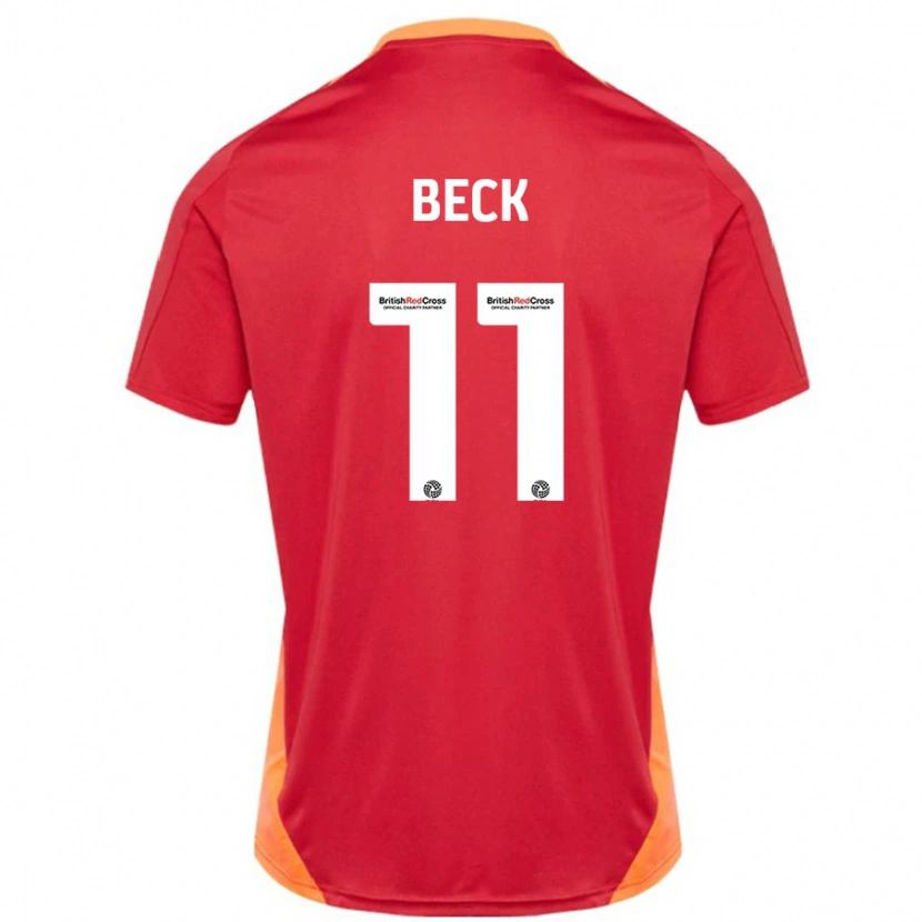Danxen Niño Camiseta Steph Beck #11 Azul Blanquecino 2ª Equipación 2024/25 La Camisa México
