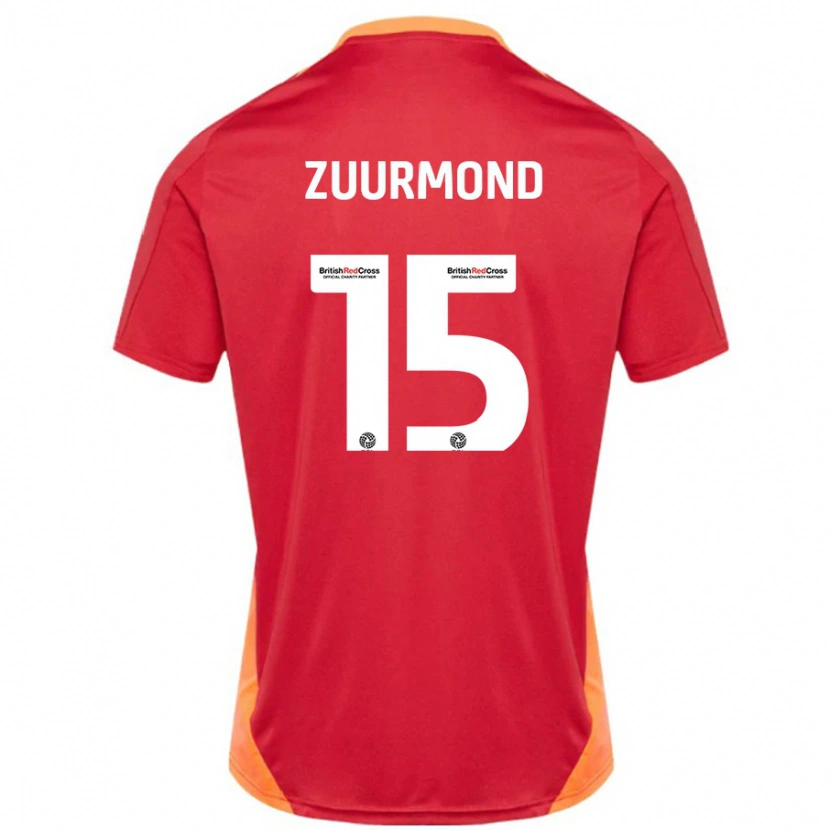 Danxen Niño Camiseta Ishbel Zuurmond #15 Azul Blanquecino 2ª Equipación 2024/25 La Camisa México