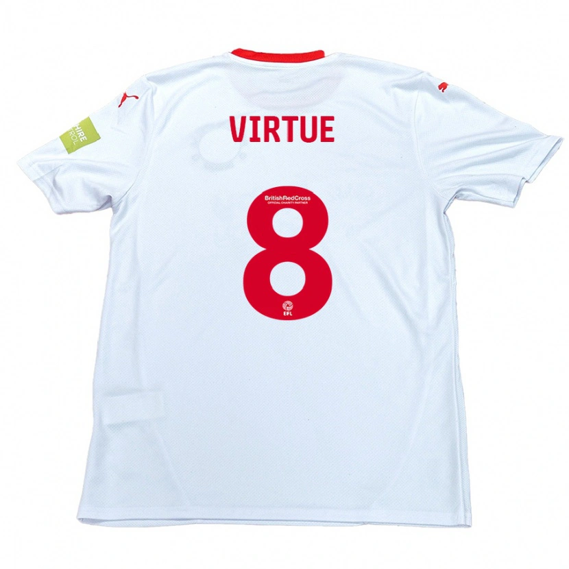 Danxen Niño Camiseta Matty Virtue #8 Blanco 2ª Equipación 2024/25 La Camisa México