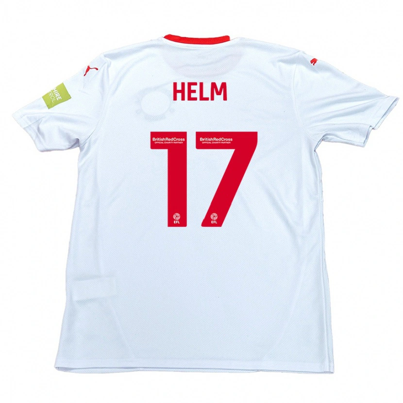 Danxen Niño Camiseta Mark Helm #17 Blanco 2ª Equipación 2024/25 La Camisa México