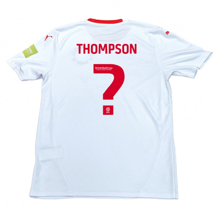 Danxen Niño Camiseta Leo Thompson #0 Blanco 2ª Equipación 2024/25 La Camisa México