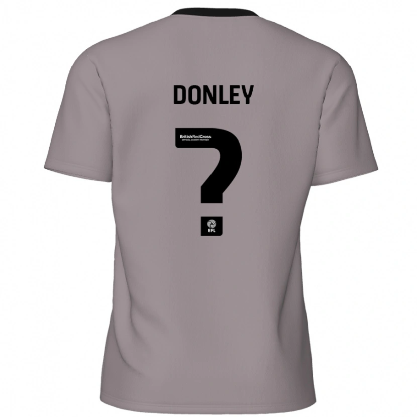 Danxen Niño Camiseta Jamie Donley #0 Gris 2ª Equipación 2024/25 La Camisa México