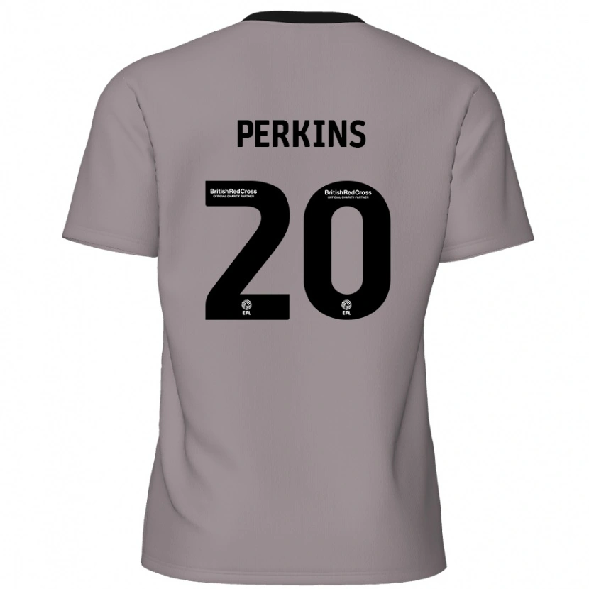 Danxen Niño Camiseta Sonny Perkins #20 Gris 2ª Equipación 2024/25 La Camisa México