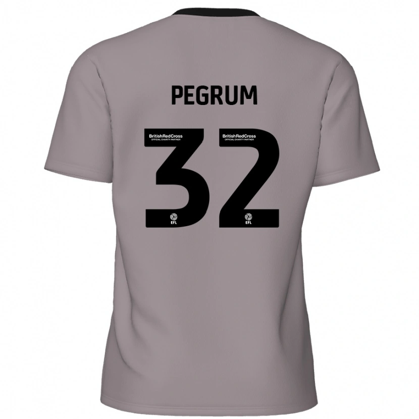 Danxen Niño Camiseta Charlie Pegrum #32 Gris 2ª Equipación 2024/25 La Camisa México