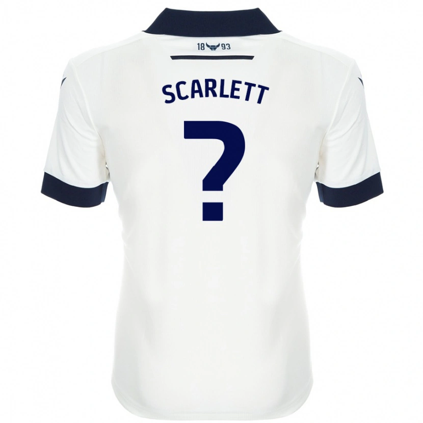 Danxen Niño Camiseta Dane Scarlett #0 Blanco Azul Marino 2ª Equipación 2024/25 La Camisa México