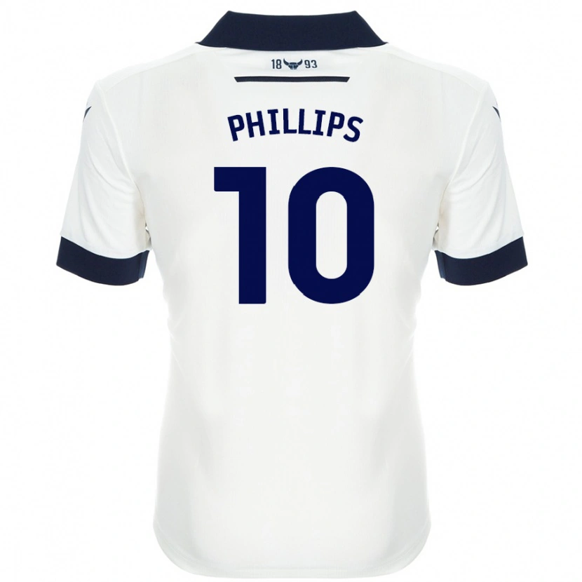 Danxen Niño Camiseta Matt Phillips #10 Blanco Azul Marino 2ª Equipación 2024/25 La Camisa México