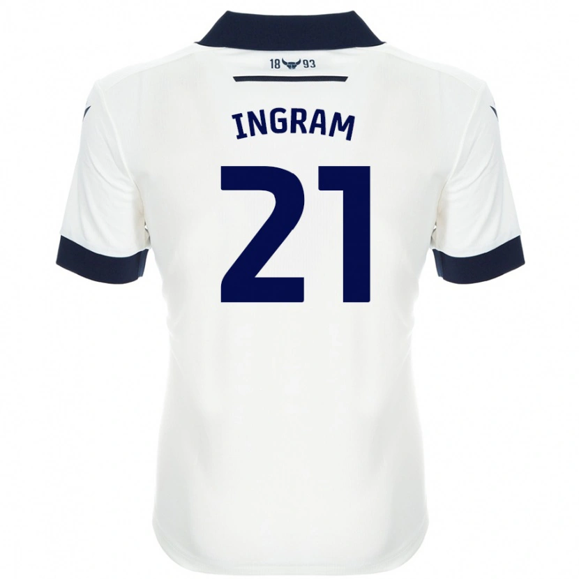 Danxen Niño Camiseta Matt Ingram #21 Blanco Azul Marino 2ª Equipación 2024/25 La Camisa México