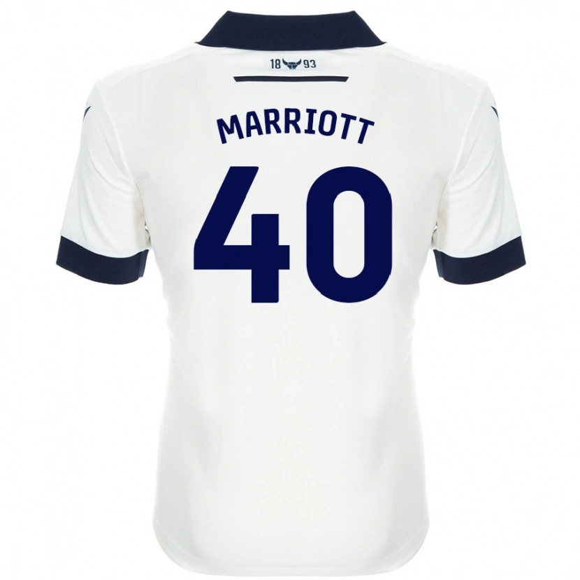 Danxen Niño Camiseta Monty Marriott #40 Blanco Azul Marino 2ª Equipación 2024/25 La Camisa México