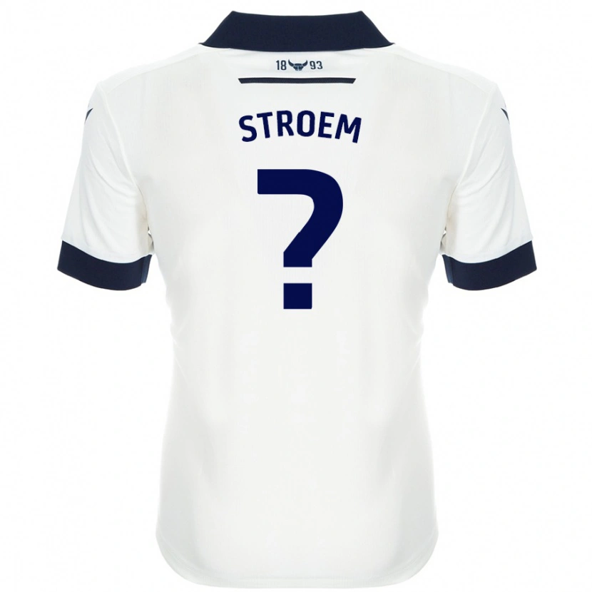 Danxen Niño Camiseta Lena Stroem #0 Blanco Azul Marino 2ª Equipación 2024/25 La Camisa México