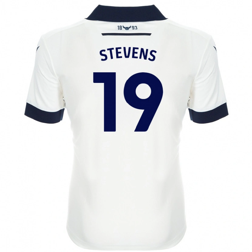 Danxen Niño Camiseta Lily Stevens #19 Blanco Azul Marino 2ª Equipación 2024/25 La Camisa México
