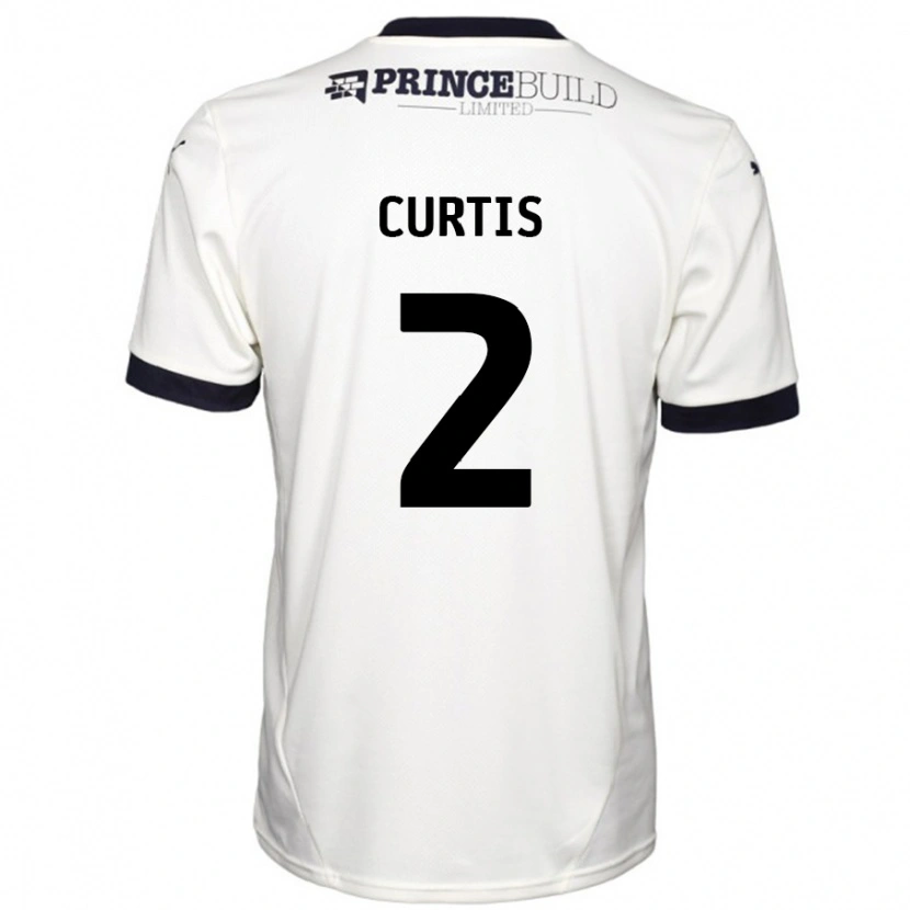 Danxen Niño Camiseta Sam Curtis #2 Blanquecino Negro 2ª Equipación 2024/25 La Camisa México