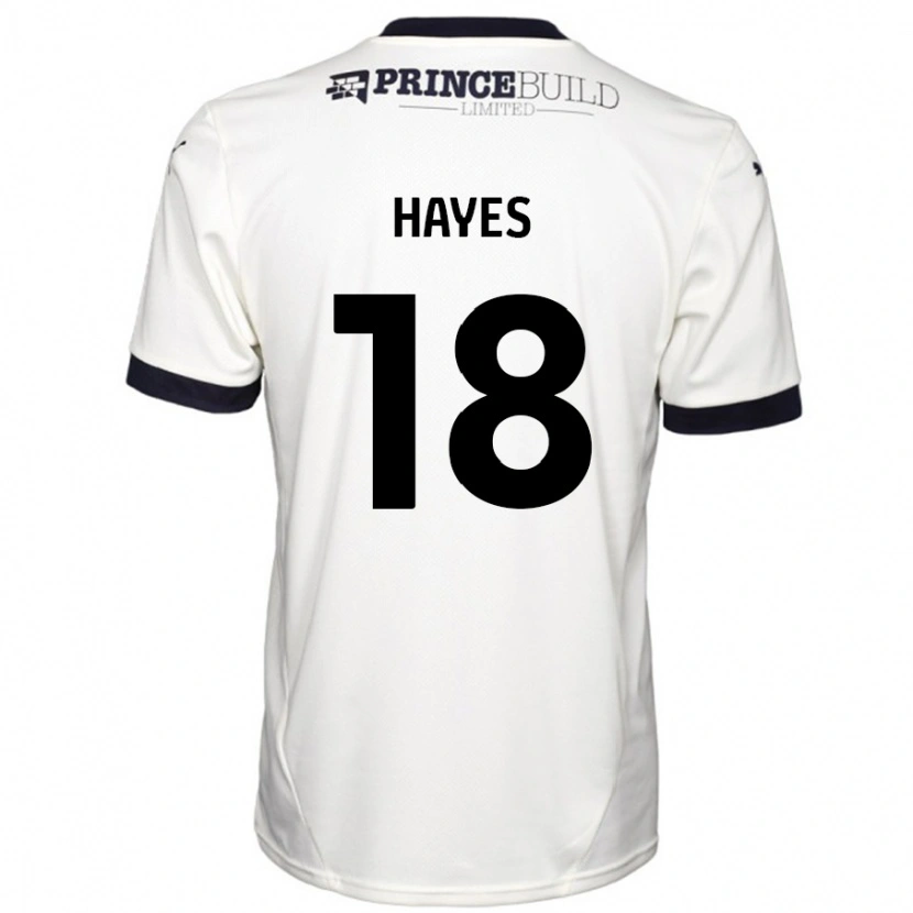 Danxen Niño Camiseta Cian Hayes #18 Blanquecino Negro 2ª Equipación 2024/25 La Camisa México
