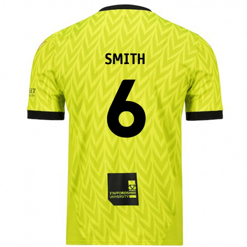 Danxen Niño Camiseta Nathan Smith #6 Verde Fluorescente 2ª Equipación 2024/25 La Camisa México