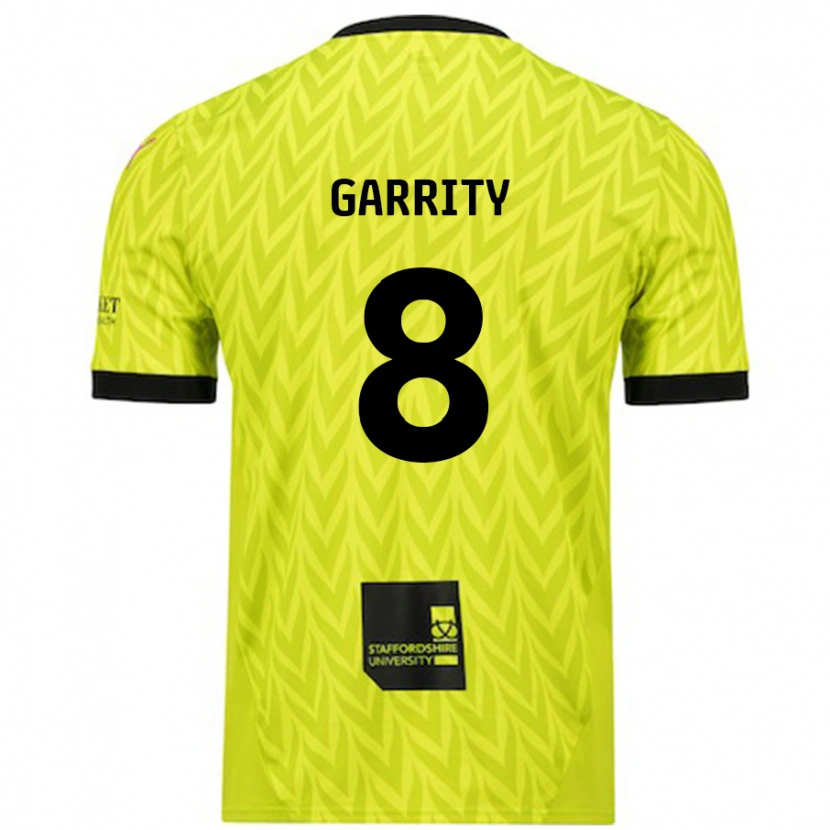 Danxen Niño Camiseta Ben Garrity #8 Verde Fluorescente 2ª Equipación 2024/25 La Camisa México