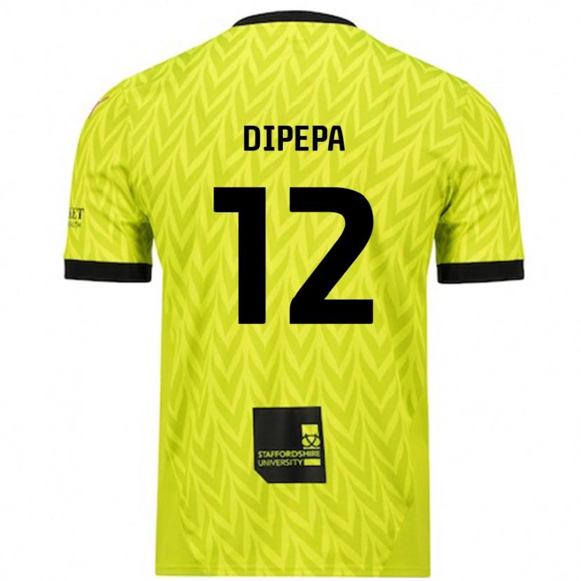 Danxen Niño Camiseta Baylee Dipepa #12 Verde Fluorescente 2ª Equipación 2024/25 La Camisa México