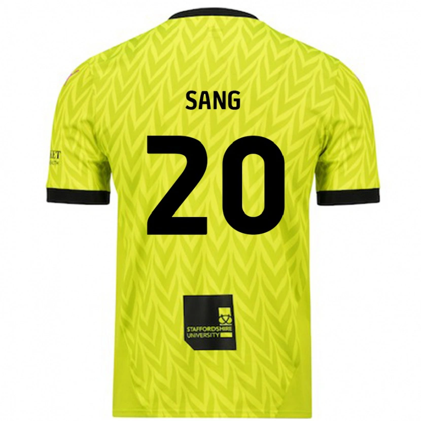 Danxen Niño Camiseta Tom Sang #20 Verde Fluorescente 2ª Equipación 2024/25 La Camisa México