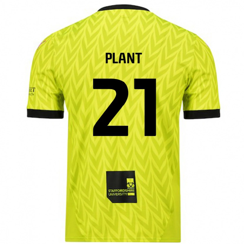 Danxen Niño Camiseta James Plant #21 Verde Fluorescente 2ª Equipación 2024/25 La Camisa México