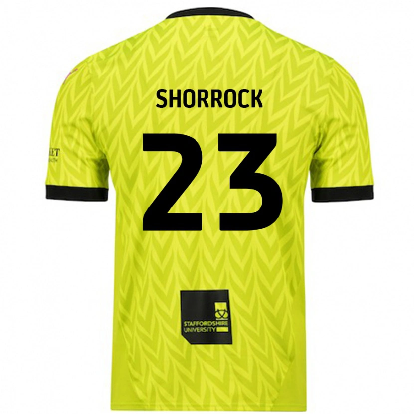 Danxen Niño Camiseta Jack Shorrock #23 Verde Fluorescente 2ª Equipación 2024/25 La Camisa México