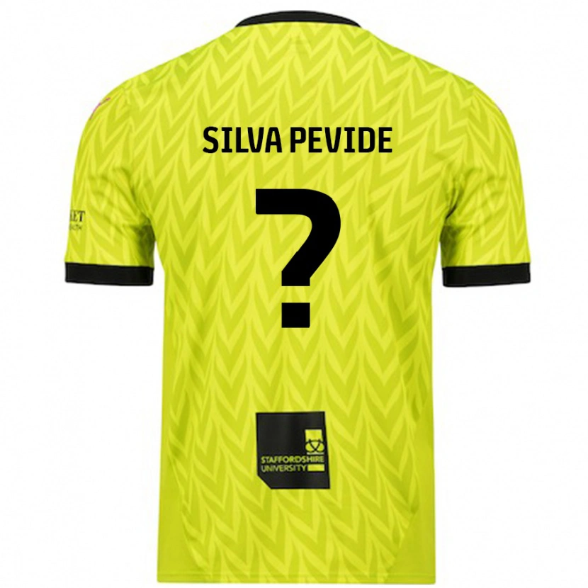 Danxen Niño Camiseta Joao Silva Pevide #0 Verde Fluorescente 2ª Equipación 2024/25 La Camisa México