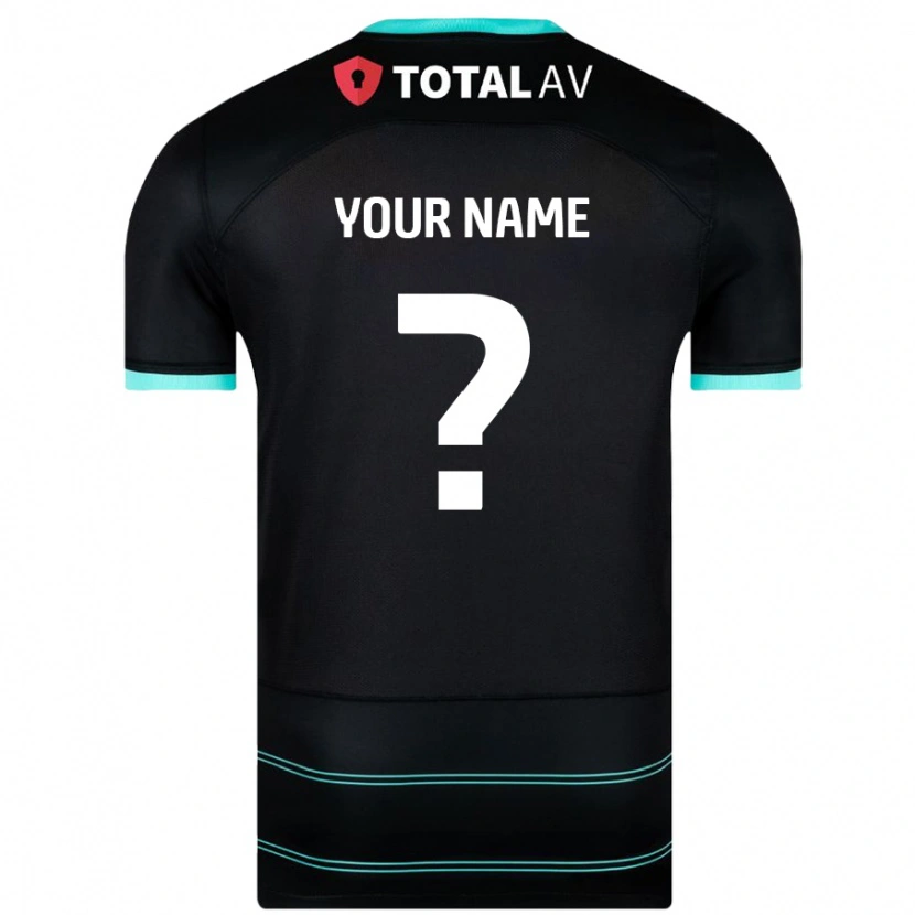 Danxen Niño Camiseta Su Nombre #0 Negro 2ª Equipación 2024/25 La Camisa México