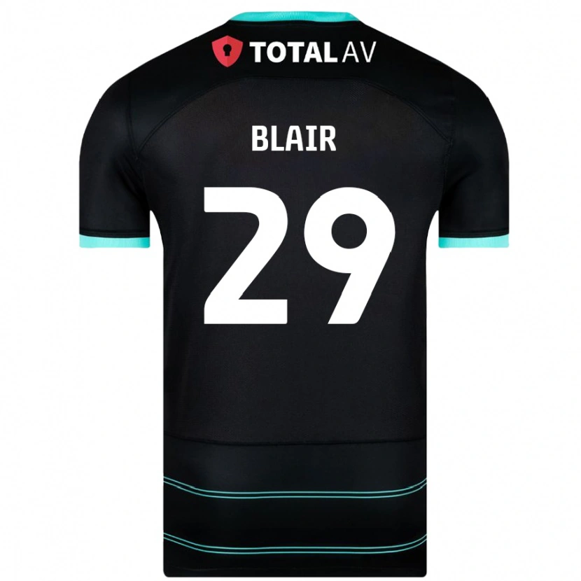 Danxen Niño Camiseta Harvey Blair #29 Negro 2ª Equipación 2024/25 La Camisa México