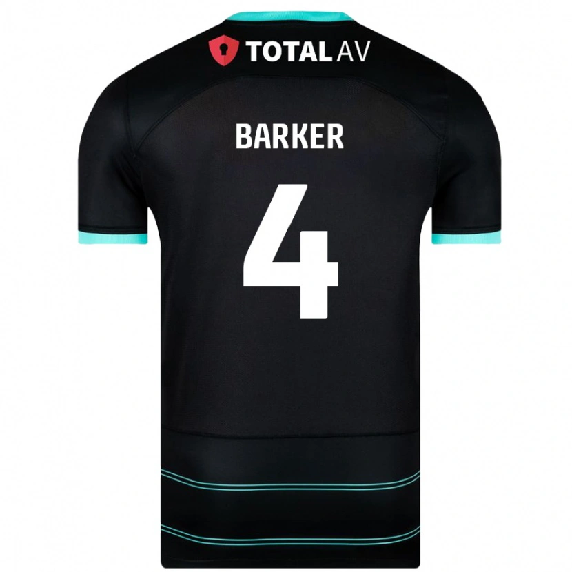 Danxen Niño Camiseta Sophie Barker #4 Negro 2ª Equipación 2024/25 La Camisa México