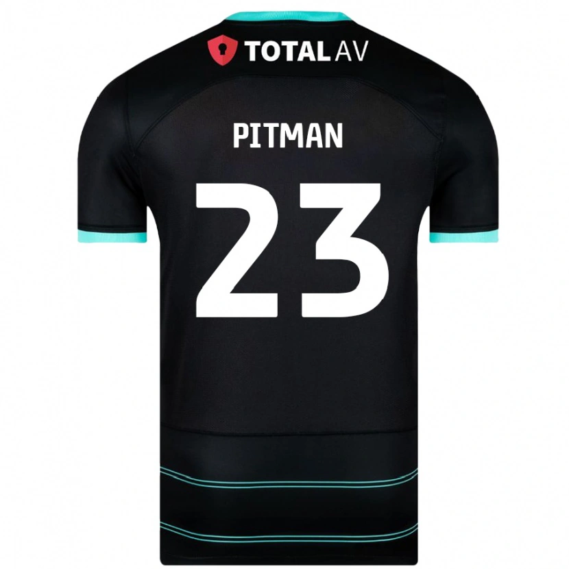 Danxen Niño Camiseta Emily Pitman #23 Negro 2ª Equipación 2024/25 La Camisa México