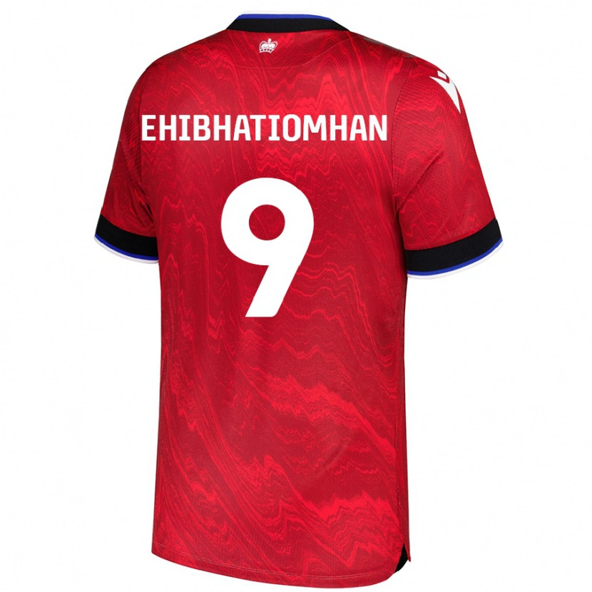 Danxen Niño Camiseta Kelvin Ehibhatiomhan #9 Rojo Negro 2ª Equipación 2024/25 La Camisa México