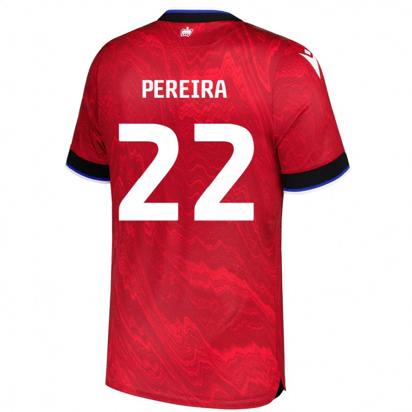 Danxen Niño Camiseta Joel Pereira #22 Rojo Negro 2ª Equipación 2024/25 La Camisa México
