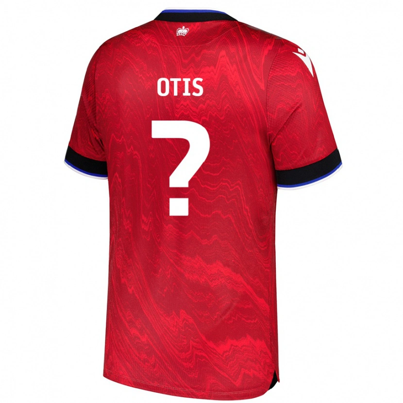 Danxen Niño Camiseta Lewis Otis #0 Rojo Negro 2ª Equipación 2024/25 La Camisa México