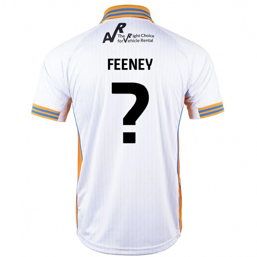 Danxen Niño Camiseta Josh Feeney #0 Blanco 2ª Equipación 2024/25 La Camisa México