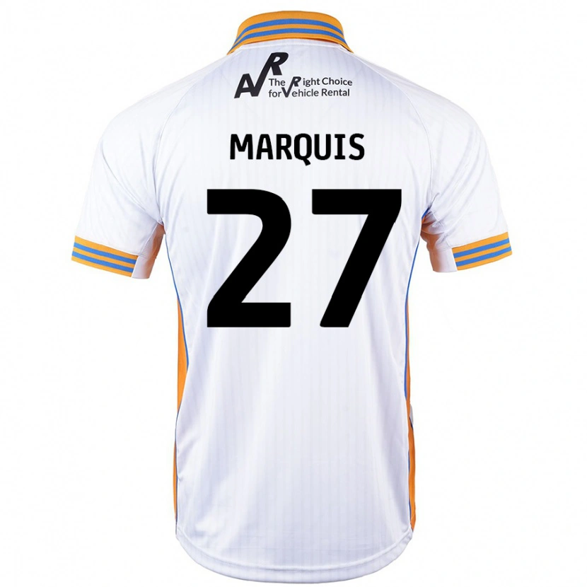 Danxen Niño Camiseta John Marquis #27 Blanco 2ª Equipación 2024/25 La Camisa México