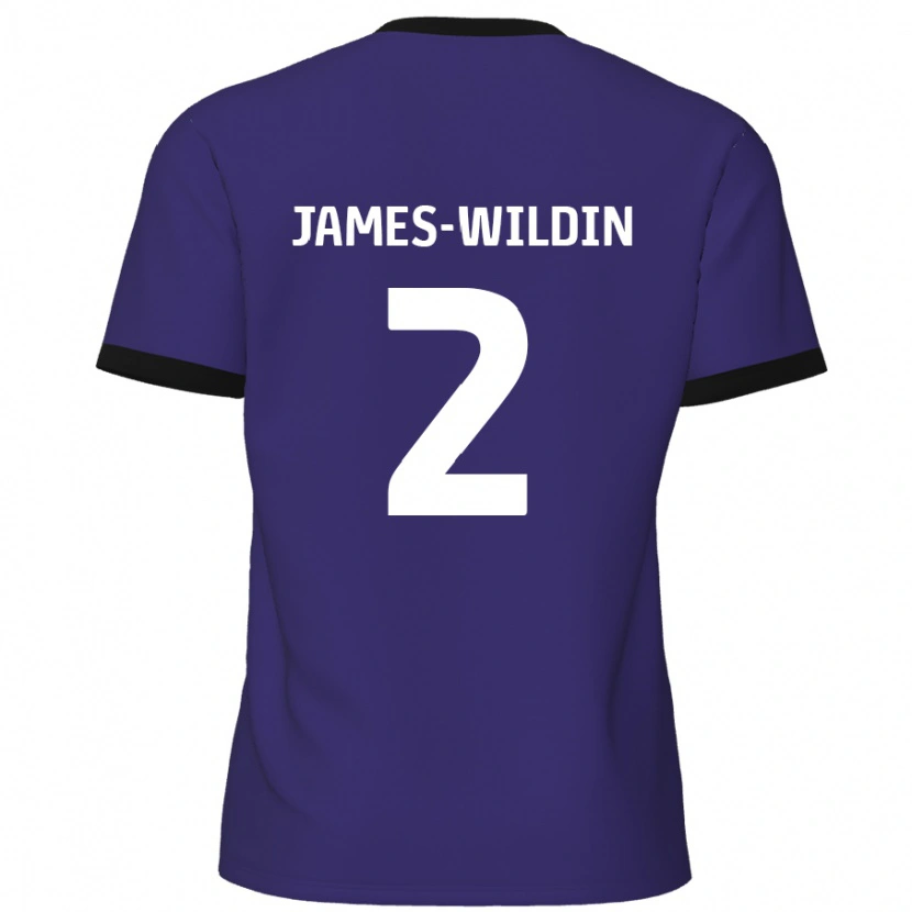 Danxen Niño Camiseta Luther James-Wildin #2 Púrpura 2ª Equipación 2024/25 La Camisa México
