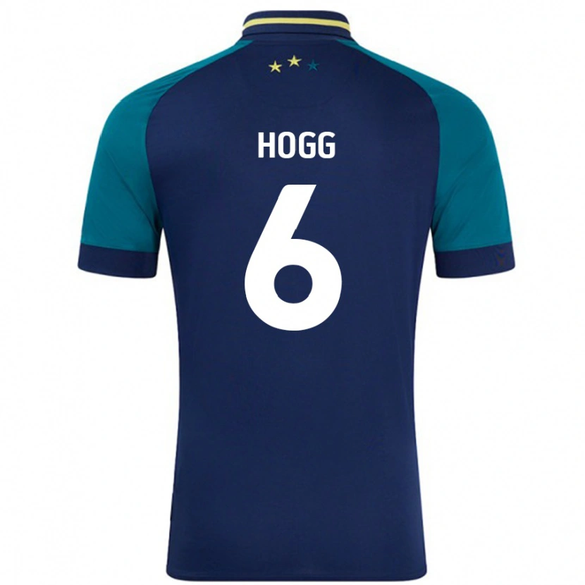 Danxen Niño Camiseta Jonathan Hogg #6 Azul Marino Verde Oscuro 2ª Equipación 2024/25 La Camisa México