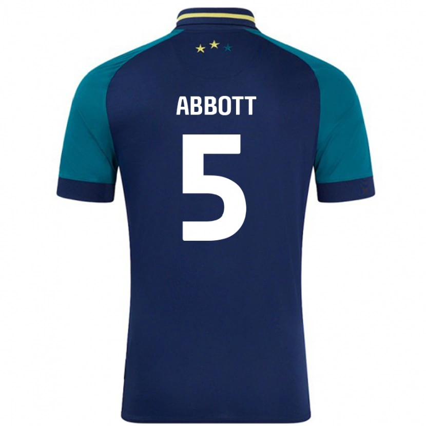 Danxen Niño Camiseta Vicky Abbott #5 Azul Marino Verde Oscuro 2ª Equipación 2024/25 La Camisa México