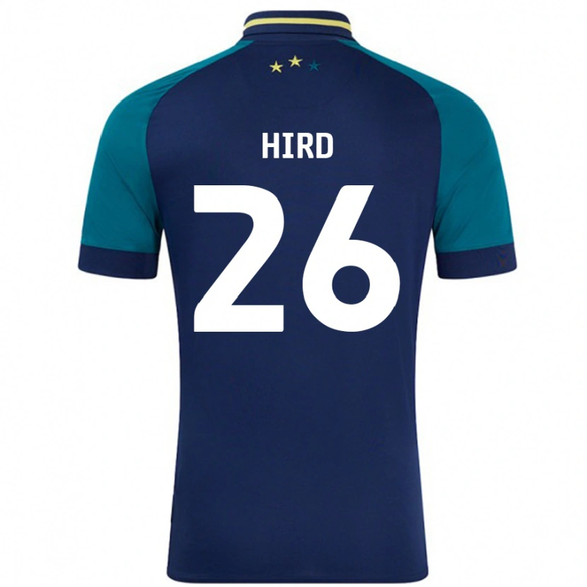 Danxen Niño Camiseta Kayley Hird #26 Azul Marino Verde Oscuro 2ª Equipación 2024/25 La Camisa México