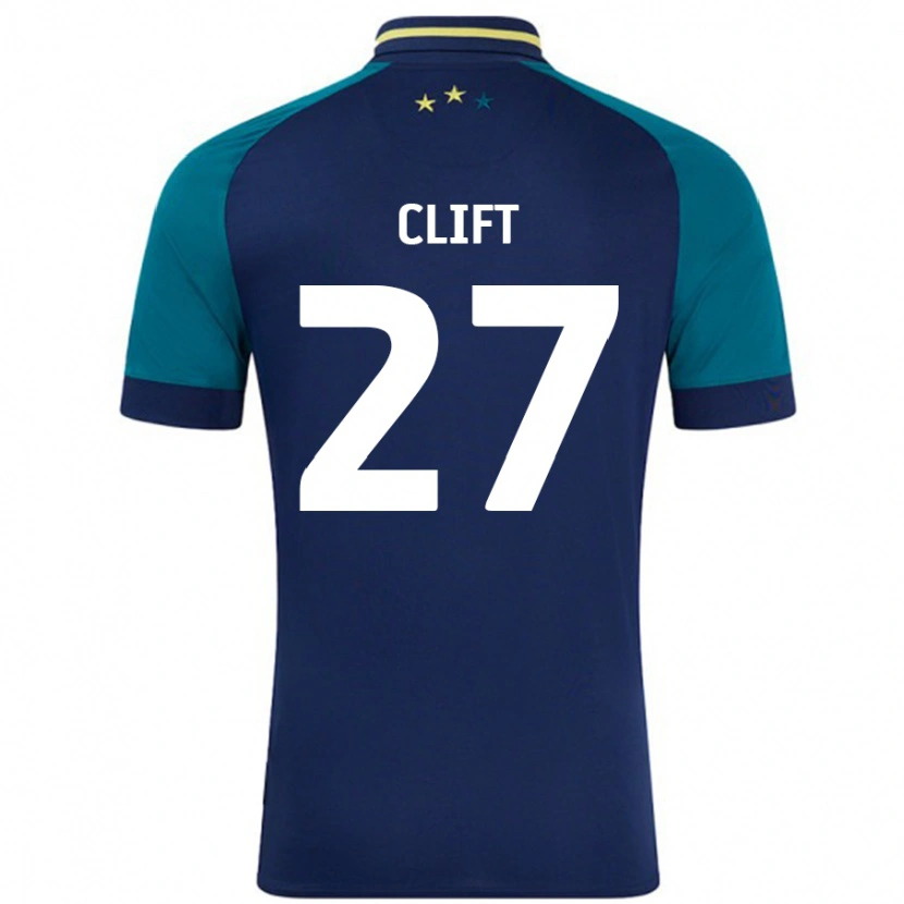 Danxen Niño Camiseta Cassidy Clift #27 Azul Marino Verde Oscuro 2ª Equipación 2024/25 La Camisa México