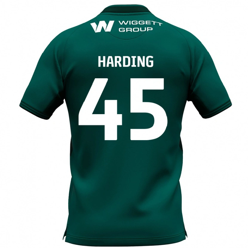 Danxen Niño Camiseta Wes Harding #45 Verde 2ª Equipación 2024/25 La Camisa México