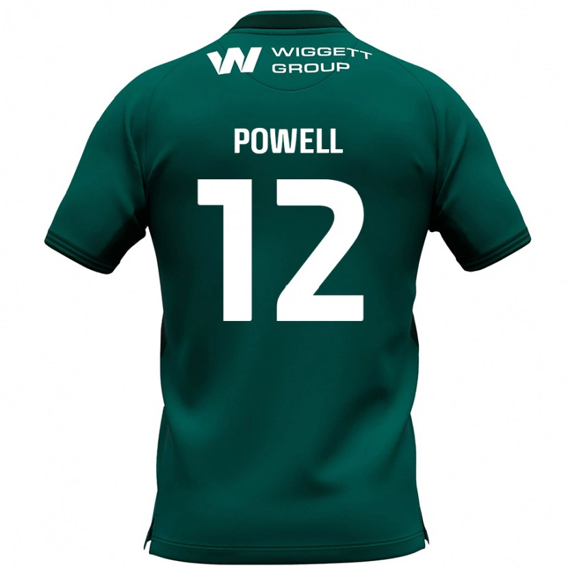Danxen Niño Camiseta Beth Powell #12 Verde 2ª Equipación 2024/25 La Camisa México