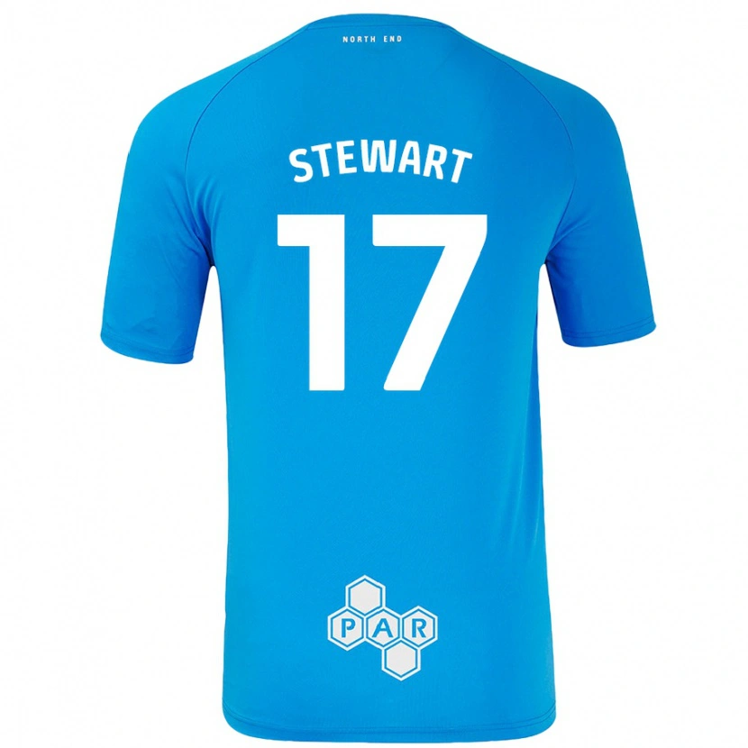Danxen Niño Camiseta Layton Stewart #17 Azul Cielo 2ª Equipación 2024/25 La Camisa México